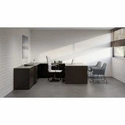 Cheapest ✔️ Espresso Laminate Desk, 72" X 36" X 29.5"Desk Shell, 1" Top, Material: Polyvinyl Chloride (PVC) Edge, Laminate Top, Finish: Espresso 🌟 -Essentials shop LLR18206 1