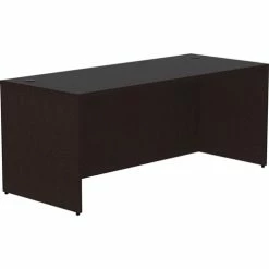 Outlet ✨ Espresso Laminate Desk, 72" X 30" X 29.5"Desk Shell, 1", Material: Polyvinyl Chloride (PVC) Edge, Finish: Espresso 🛒