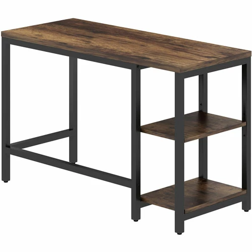 Wholesale βοΈ Metal Frame Desk - 47.3" X 19.8" X 29.5" X 1" - 2 Shelve(s) - Material: Steel Frame - Finish: Black Powder π§₯ Coat Frame, Vintage Oak Top, Laminate Top π€© 5 Wholesale βοΈ Metal Frame Desk - 47.3" X 19.8" X 29.5" X 1" - 2 Shelve(s) - Material: Steel Frame - Finish: Black Powder π§₯ Coat Frame, Vintage Oak Top, Laminate Top π€© - Image 3