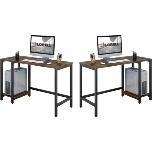 Wholesale βοΈ Metal Frame Desk - 47.3" X 19.8" X 29.5" X 1" - 2 Shelve(s) - Material: Steel Frame - Finish: Black Powder π§₯ Coat Frame, Vintage Oak Top, Laminate Top π€© 6 Wholesale βοΈ Metal Frame Desk - 47.3" X 19.8" X 29.5" X 1" - 2 Shelve(s) - Material: Steel Frame - Finish: Black Powder π§₯ Coat Frame, Vintage Oak Top, Laminate Top π€© - Image 4