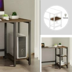 Wholesale βοΈ Metal Frame Desk - 47.3" X 19.8" X 29.5" X 1" - 2 Shelve(s) - Material: Steel Frame - Finish: Black Powder π§₯ Coat Frame, Vintage Oak Top, Laminate Top π€© 13 Wholesale βοΈ Metal Frame Desk - 47.3" X 19.8" X 29.5" X 1" - 2 Shelve(s) - Material: Steel Frame - Finish: Black Powder π§₯ Coat Frame, Vintage Oak Top, Laminate Top π€© -Essentials shop LLR18311 5