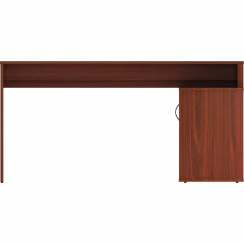 Promo π L-Shape Workstation With Cabinet - L-shaped Top - 29.25" Height X 60" Width X 47.25" Depth - Assembly Required - Mahogany, Laminated - Particleboard 𧨠4 Promo π L-Shape Workstation With Cabinet - L-shaped Top - 29.25" Height X 60" Width X 47.25" Depth - Assembly Required - Mahogany, Laminated - Particleboard 𧨠- Image 2