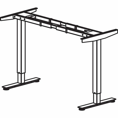 Promo โ Sit-to-Stand Base, For 48"-72" Tabletop, 3-Tier, 24"-50"H, Black ๐ 5 Promo โ Sit-to-Stand Base, For 48"-72" Tabletop, 3-Tier, 24"-50"H, Black ๐ - Image 3