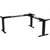 Buy ⌛ Sit-to-Stand Base, L-shape, For 48"-72" Tabletop, 24"-50"H, Black 👏 -Essentials shop LLR25946