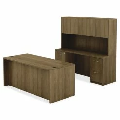 New 😉 Top 1-1/2", Desk 30" X 60" X 30", Walnut 🔔 -Essentials shop LLR34305 3