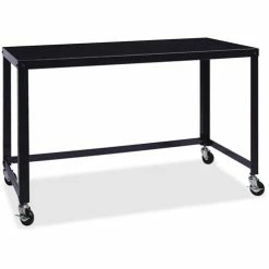 Best Sale 🎁 Ready-to-Assemble Mobile Desk, 48" X 23" X 29-1/2", Black 🔔