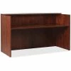 Discount ❤️ Reception Desk, 352/5" X 71" X 42-1/2", Cherry ⭐ -Essentials shop LLR59581