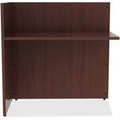 Coupon 🌟 Reception Desk, 42" X 24" X 41-1/2", Mahogany 🎁 -Essentials shop LLR59627 3