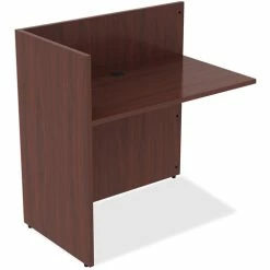 Coupon 🌟 Reception Desk, 42" X 24" X 41-1/2", Mahogany 🎁 -Essentials shop LLR59627 4