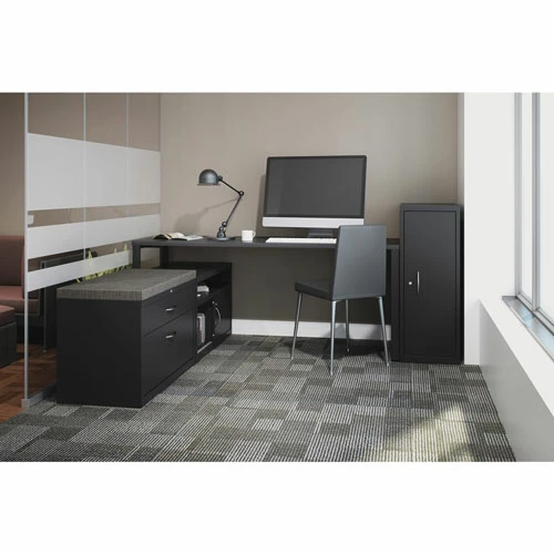 Discount π O-Leg Support For 24"D Worksurface, Steel, 2" X 23-1/2" X 29", Espresso π 5 Discount π O-Leg Support For 24"D Worksurface, Steel, 2" X 23-1/2" X 29", Espresso π - Image 3