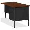 Best deal 👍 Single Pedestal Desk, RH, 42" X 24" X 29-1/2", Black Walnut 🧨 -Essentials shop LLR60921