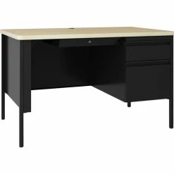 Top 10 ❤️ Fortress Series 48" Right Pedestal Desk, 48" X 29.5" X 30", Maple Surface, Black 🥰
