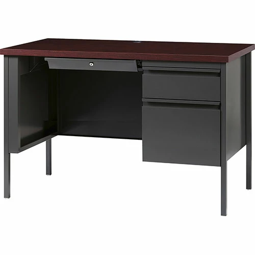Deals β¨ Right Pedestal Desk, Steel, 45-1/2"x24"x29-1/2", Charcoal π 4 Deals β¨ Right Pedestal Desk, Steel, 45-1/2"x24"x29-1/2", Charcoal π - Image 2