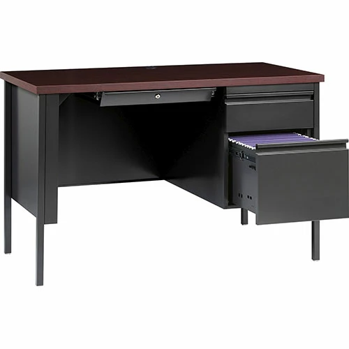 Deals β¨ Right Pedestal Desk, Steel, 45-1/2"x24"x29-1/2", Charcoal π 5 Deals β¨ Right Pedestal Desk, Steel, 45-1/2"x24"x29-1/2", Charcoal π - Image 3