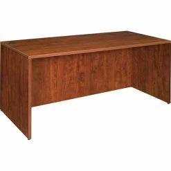 Cheap 🎁 Desk Shell, 66"x30"x29-1/2", Cherry 😉