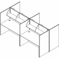 Brand new 🧨 Desk Shell, 60"x30"x29-1/2", Cherry 👏 -Essentials shop LLR69409 4