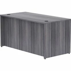 Hot Sale 👏 Desk Shell, Rectangular, 60"x30"x29-1/2", Weathered Charcoal ⭐ -Essentials shop LLR69547 5