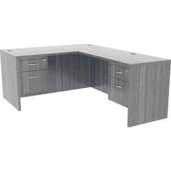 Deals ✨ Desk Shell, Rectangular, 72"x36"x29-1/2", Weathered Charcoal 👍 -Essentials shop LLR69550 3