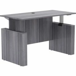 Discount ❤️ Essentials 60" Sit-to-Stand Desk Shell, 0.1" Top, 1" Edge, 60" X 29" X 49", Material: Polyvinyl Chloride (PVC) Edge, Finish: Weathered Charcoal 🌟