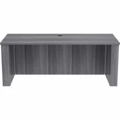New 🔔 Essentials 72" Sit-to-Stand Desk Shell, 0.1" Top, 1" Edge, 72" X 29" X 49", Material: Polyvinyl Chloride (PVC) Edge, Finish: Laminate Top, Weathered Charcoal 👍 -Essentials shop LLR69578 2