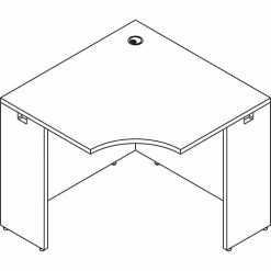 Buy ⭐ Corner Desk, 36" X 42" X 29-1/2", Mahogany ✔️ -Essentials shop LLR69872 3