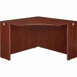 Hot Sale 👍 Corner Desk, 42" X 42" X 24" X 29-1/2", Mahogany 💯