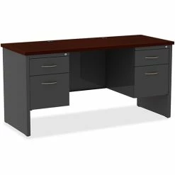 Cheap ⌛ Double Pedestal Credenza, 24" X 60", CH/MH 🧨
