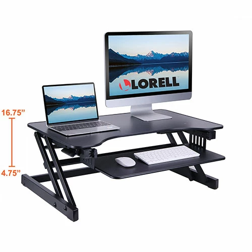 Discount π― Desk Riser, Adjustable, 32"Wx21-1/2"Dx16"H, BK π― 4 Discount π― Desk Riser, Adjustable, 32"Wx21-1/2"Dx16"H, BK π― - Image 2