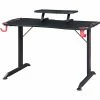 Top 10 👏 Gaming Desk, Powder 🧥 Coated Base, 36" Height X 48" Width X 26" Depth, Assembly Required, Black 🌟 -Essentials shop LLR84393