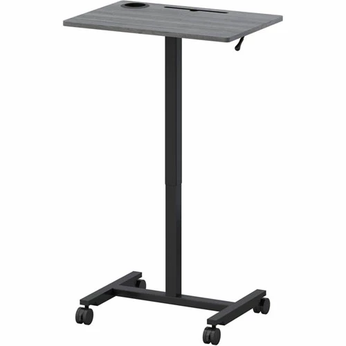 Promo ๐ฏ Height-adjustable Mobile Desk - Weathered Charcoal Laminate Top - Powder ๐งฅ Coated Base - 43" Height X 26.63" Width X 19.13" Depth ๐คฉ 4 Promo ๐ฏ Height-adjustable Mobile Desk - Weathered Charcoal Laminate Top - Powder ๐งฅ Coated Base - 43" Height X 26.63" Width X 19.13" Depth ๐คฉ - Image 2