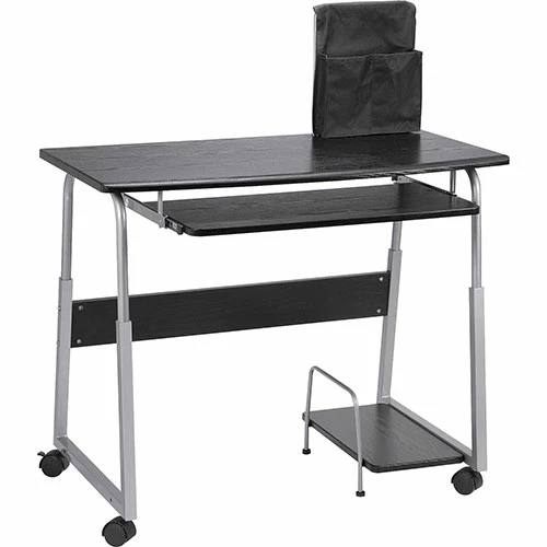 Best Sale ⌛ Mobile Computer Desk, Black/Silver 👏 3 Best Sale ⌛ Mobile Computer Desk, Black/Silver 👏