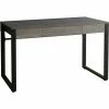 Flash Sale ✨ SOHO Table Desk, 47" X 23.5" X 30", 1, Band Edge, Material: Steel Leg, Laminate Top, Polyvinyl Chloride (PVC) Edge, Steel Base, Finish: Charcoal, Powder 🧥 Coated Base 🎉 -Essentials shop LLR97618