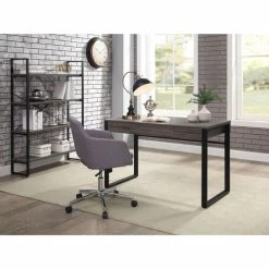 Flash Sale ✨ SOHO Table Desk, 47" X 23.5" X 30", 1, Band Edge, Material: Steel Leg, Laminate Top, Polyvinyl Chloride (PVC) Edge, Steel Base, Finish: Charcoal, Powder 🧥 Coated Base 🎉 -Essentials shop LLR97618 2