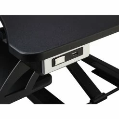Deals ⌛ Electric Desk Riser With Wireless Device Charging, 20" Height X 19.3" Width X 33.5" Depth, Desktop, Black ✨ -Essentials shop LLR99530 4