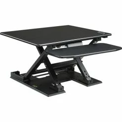 Deals ⌛ Desk Riser, Electric, 28-3/4" X 35-3/4" X 5-1/4"-17-1/8", Black 🎁 -Essentials shop LLR99552 4