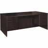 Best Sale ❤️ Double-pedestal Desk, B/F, 72" X 36" X 29", Espresso 😉 -Essentials shop LLRPD3672QDPES