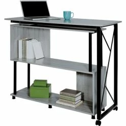 Top 10 🎉 Standing Desk, Mobile, Box 1/2, 53-1/4"x21-3/4"x42-1/4", Gray 😀