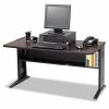 Cheapest 🧨 Computer Desk With Reversible Top, 47.5w X 28d X 30h, Mahogany/Medium Oak/Black 👏 -Essentials shop SAF1931