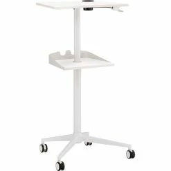 Hot Sale 🧨 Mobile Workstation, 2-Shelf, 25-1/4"X19-3/4"X47-3/4" , We ✔️ -Essentials shop SAF1944WH 2