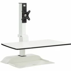 Outlet 🎉 Desk Riser, Electric, 1 Arm, 22"x27-3/4"x18-1/2", White 🧨