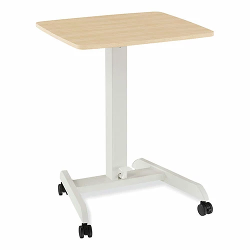 Best Pirce 🔔 Essentials Sit-Stand Single-Column Mobile Workstation, 23.6" X 20.5" X 29.6" To 44.2", Natural Wood/Light Gray 🎉 3 Best Pirce 🔔 Essentials Sit-Stand Single-Column Mobile Workstation, 23.6" X 20.5" X 29.6" To 44.2", Natural Wood/Light Gray 🎉