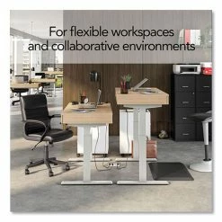 Brand new ✨ Essentials Deluxe Electric Sit-Stand 2-Column Workstation, 2 Desk Drawers, 47.2" X 23.6" X 29.7 To" 46.3", Natural/Light Gray ⭐ 10 Brand new ✨ Essentials Deluxe Electric Sit-Stand 2-Column Workstation, 2 Desk Drawers, 47.2" X 23.6" X 29.7 To" 46.3", Natural/Light Gray ⭐ -Essentials shop UOS60416CC 3