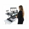Best Sale ⭐ High Rise Height Adjustable Standing Desk With Keyboard Tray, 36w X 31.25d X 20h, Gray/Black 🥰 -Essentials shop VCTDCX760G